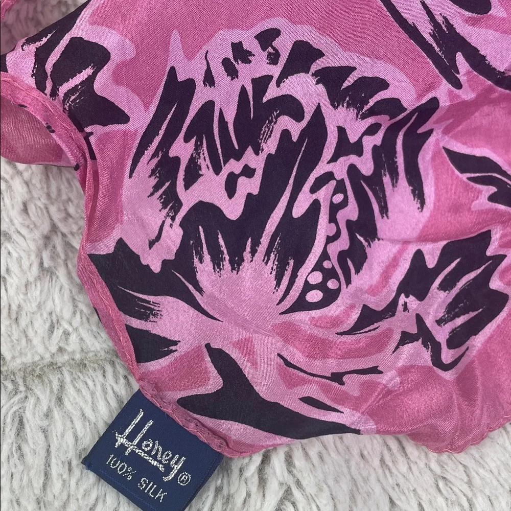 Honey Rectangular Silk Scarf - Picture 3 of 7